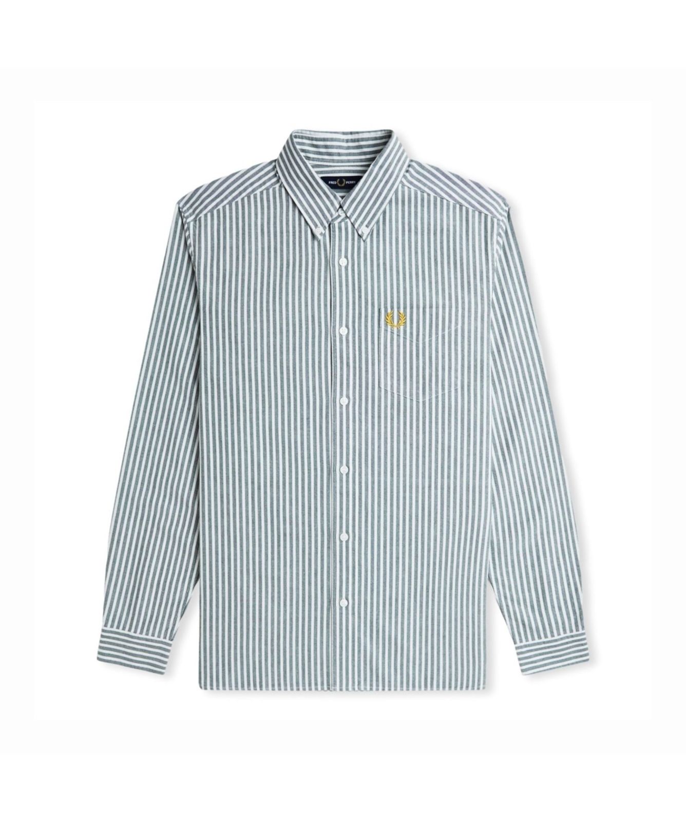 Fred Perry Stripe Oxford Shirt | Blue - M6574-X86, ﻿Green - M6574-X89