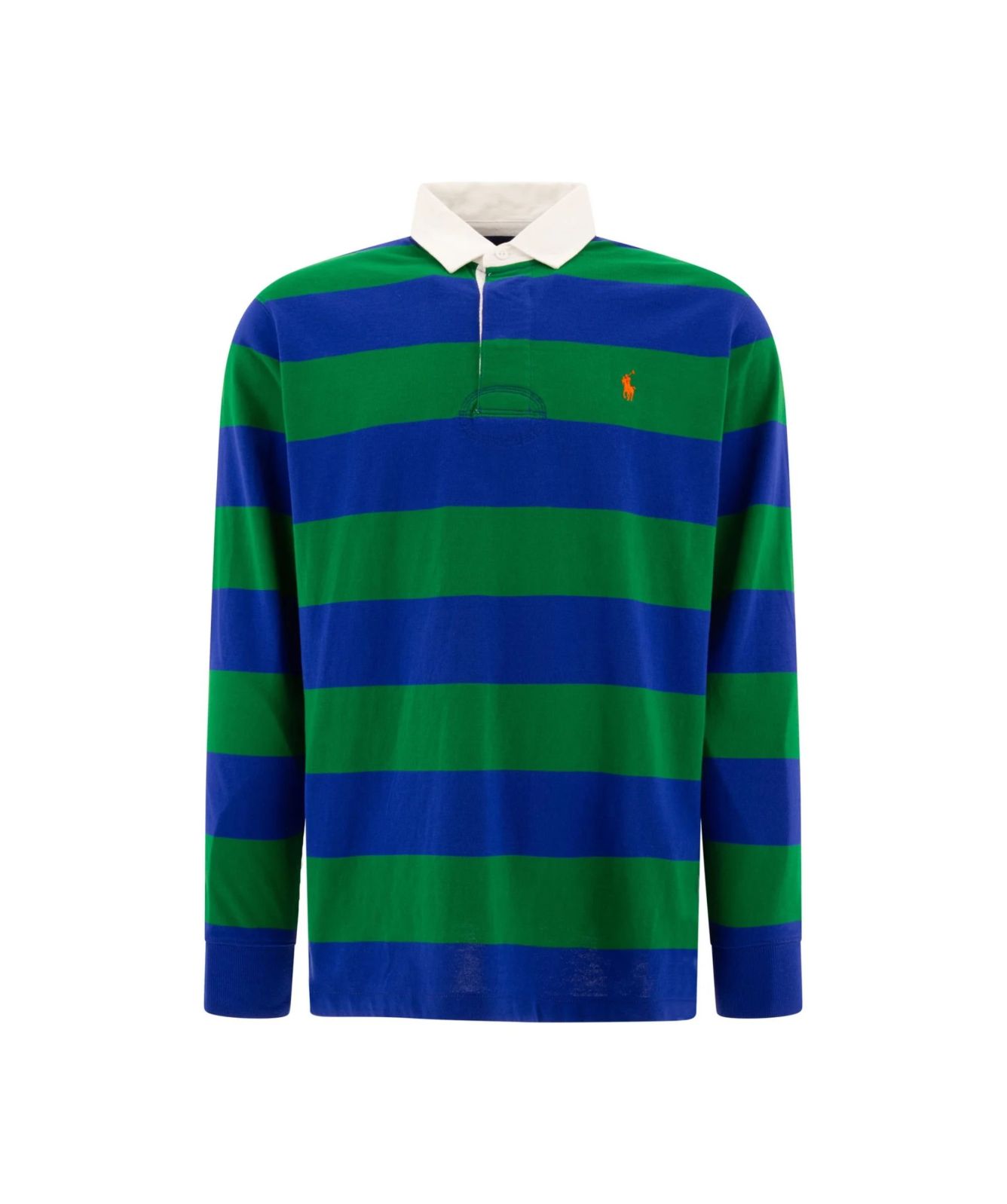 Polo Ralph Lauren Stripe Rugby Polo Sweatshirt | green 