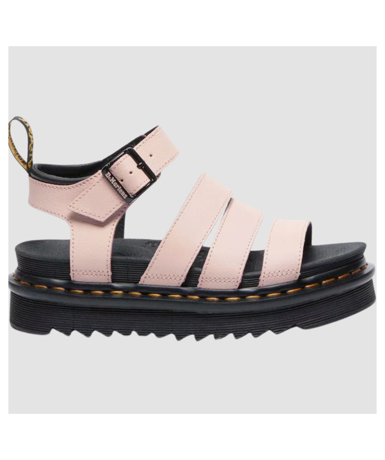 Martens Blaire Athena Leather Strap Sandals Powder Pink