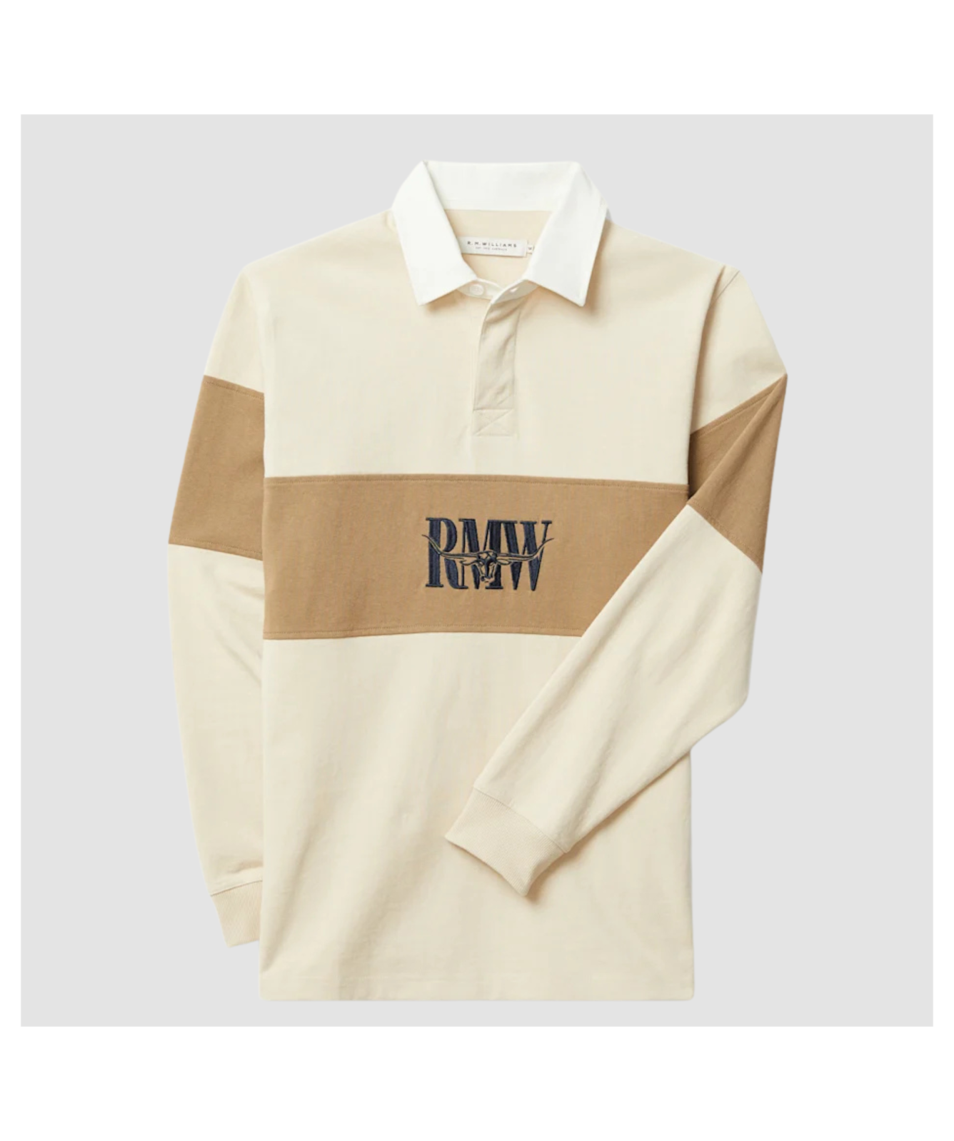 R. Williams Rugby R.M. Williams Heritage Rugby | Sand Brown - KR200RJSB01, Navy/Sand ...