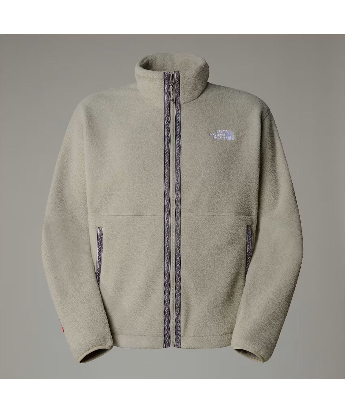 【THE NORTH FACE】KINETIC FLEECE SWEATSHIRTS SLATE_KHAKI Męski polar z zamkiem o długości 1/4 wkładany przez głowę