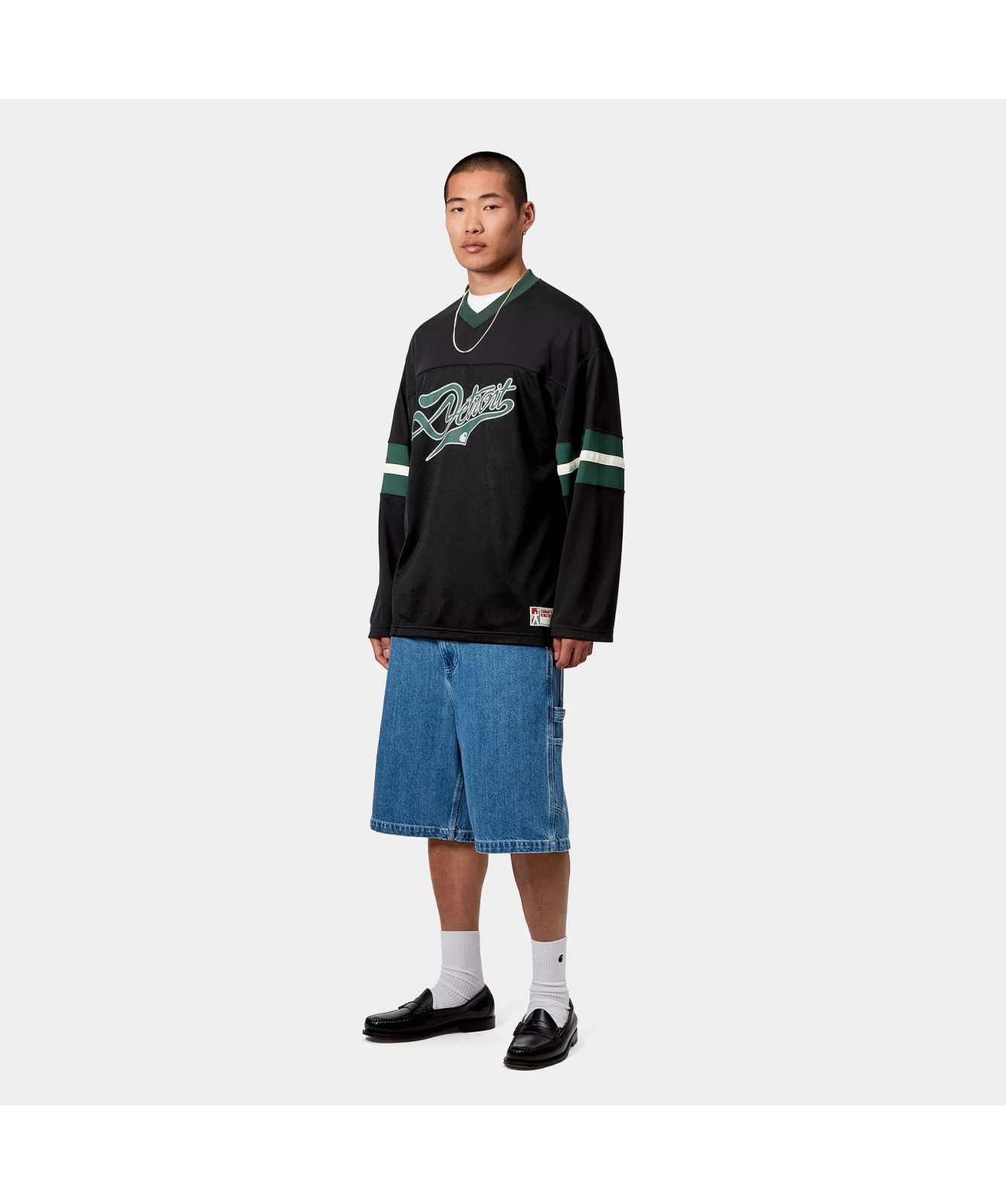Carhartt WIP Detroit Mesh T-Shirt | Black - I034620-3A0, Green 