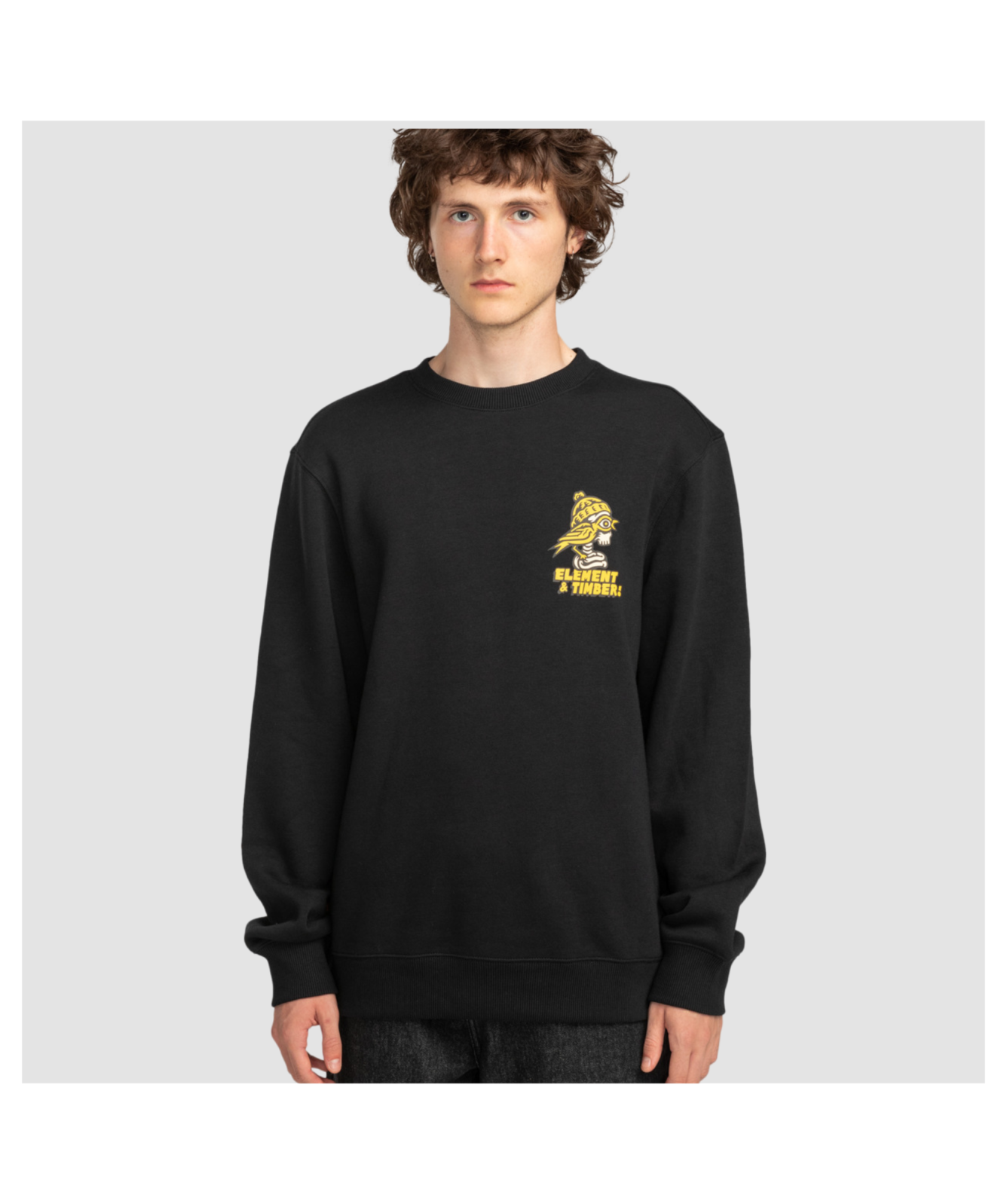 Element x Timber Men's Birds Eye Crew Sweatshirt | Black or Green
