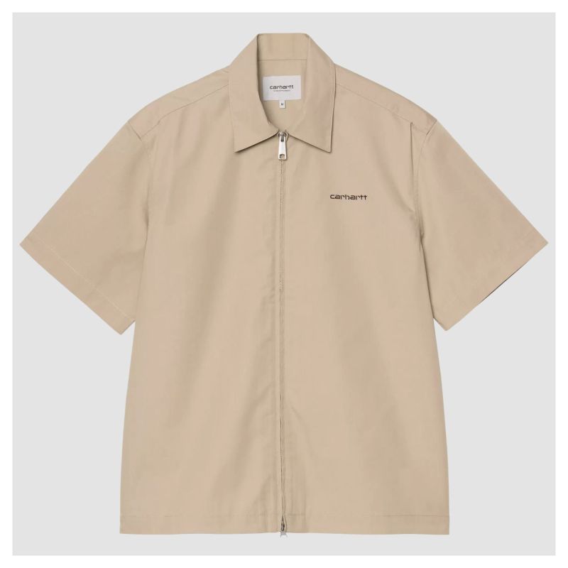 Men's Carhartt WIP Postal Zip Short-Sleeve Shirt | Kular Fashion