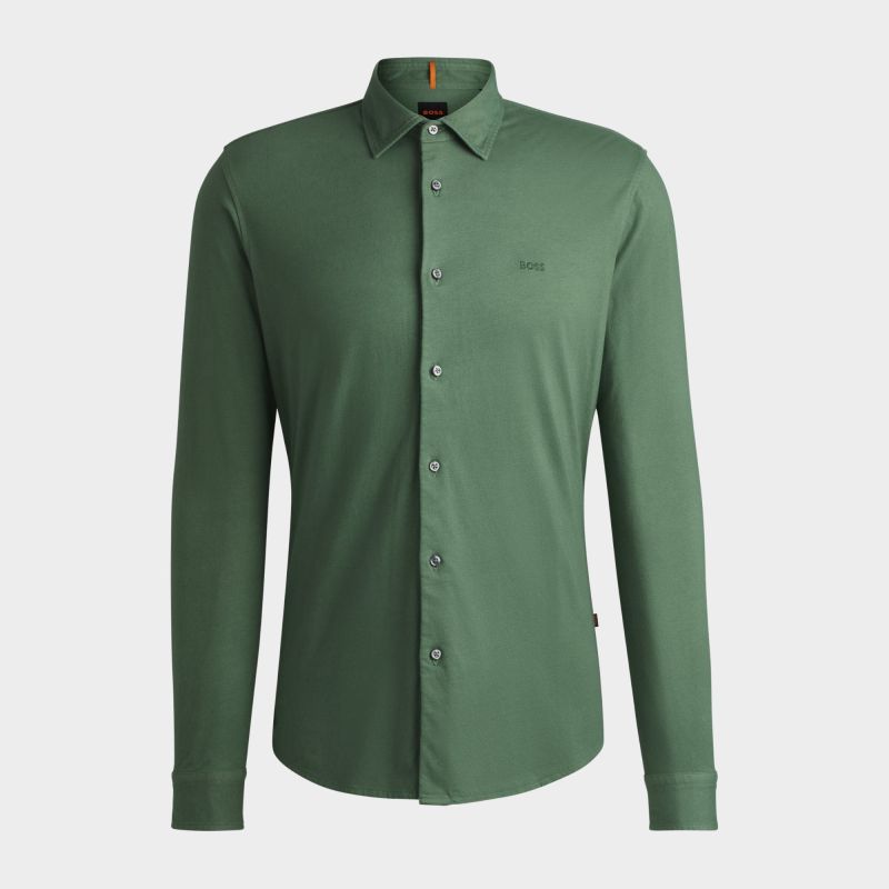 slim fit dress slacks Slim Fit Non-Iron Sateen Dress Shirt | Bellissimo | Tip Top Tailors main image 0
