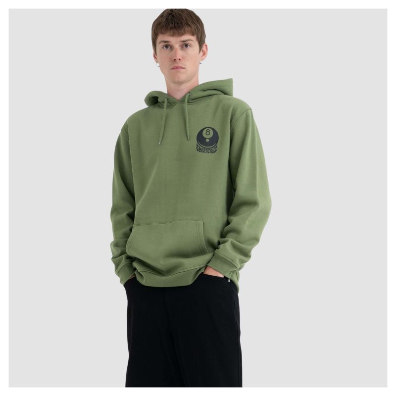 Men's Santa Cruz Winkowski 8 Ball Samurai Hoodie - Dill Green