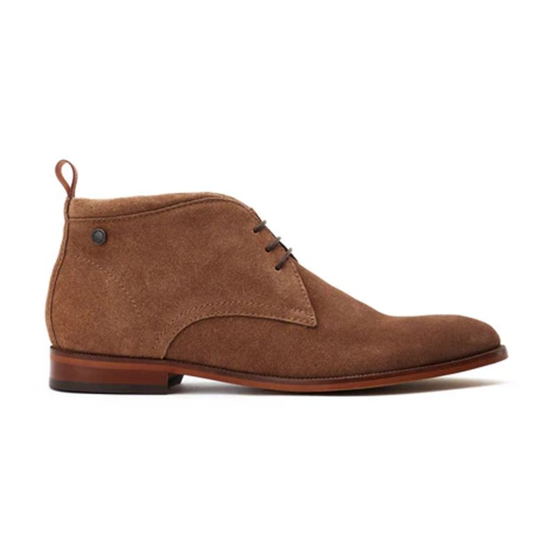 Base London Nolan Suede Mens Chukka Boots | Ginger - WV06153 display picture 1