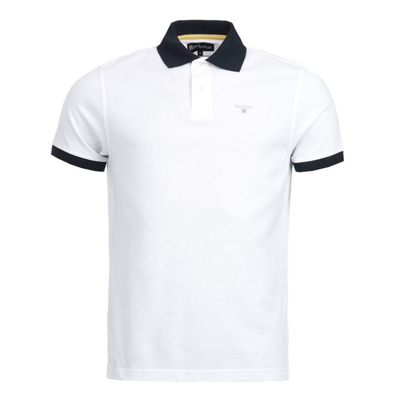 ポロシャツ BARBOUR Men Polo Shirts MML0012WH11 White BARBOUR Men Polo Shirts MML0012WH11 White (Barbour