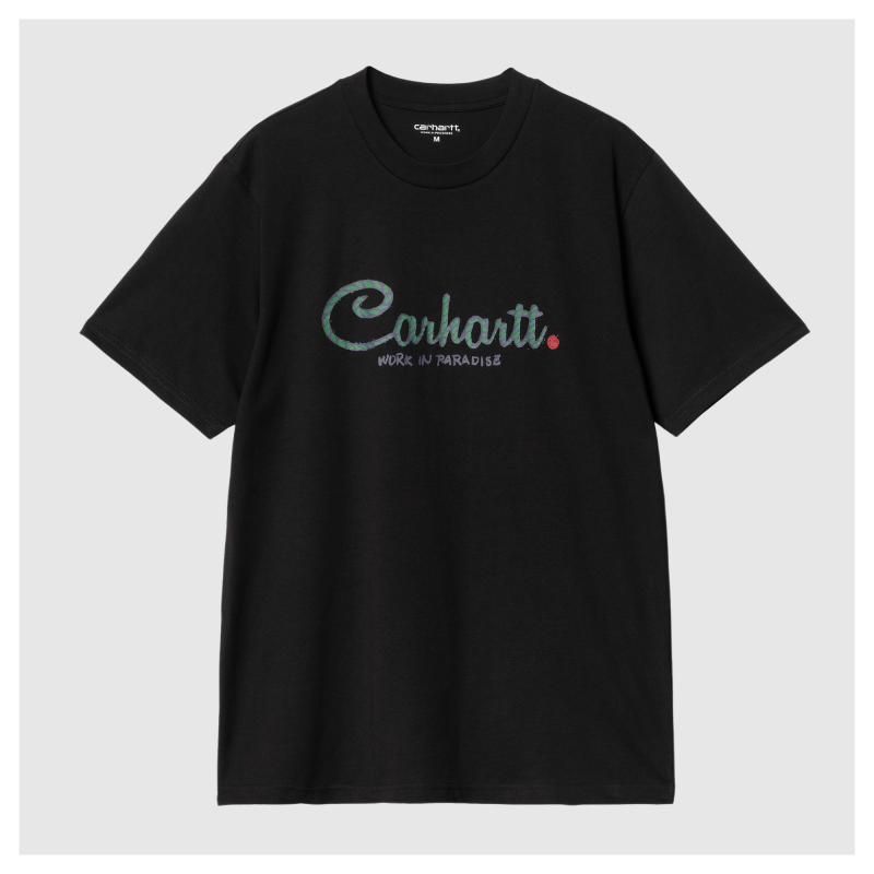 Carhartt WIP Paradise Script Men's Tee | Black - ﻿﻿I033948_89_XX