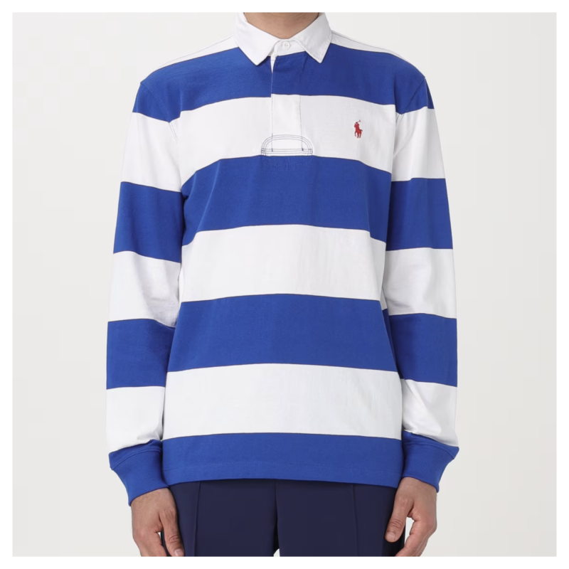 Polo by Ralph Lauren　ラグビーシャツ69250429M01S POLO RALPH LAUREN BIG FIT RUGBY SHIRT NEWPORT NAVY/ANDOVER HEATHER