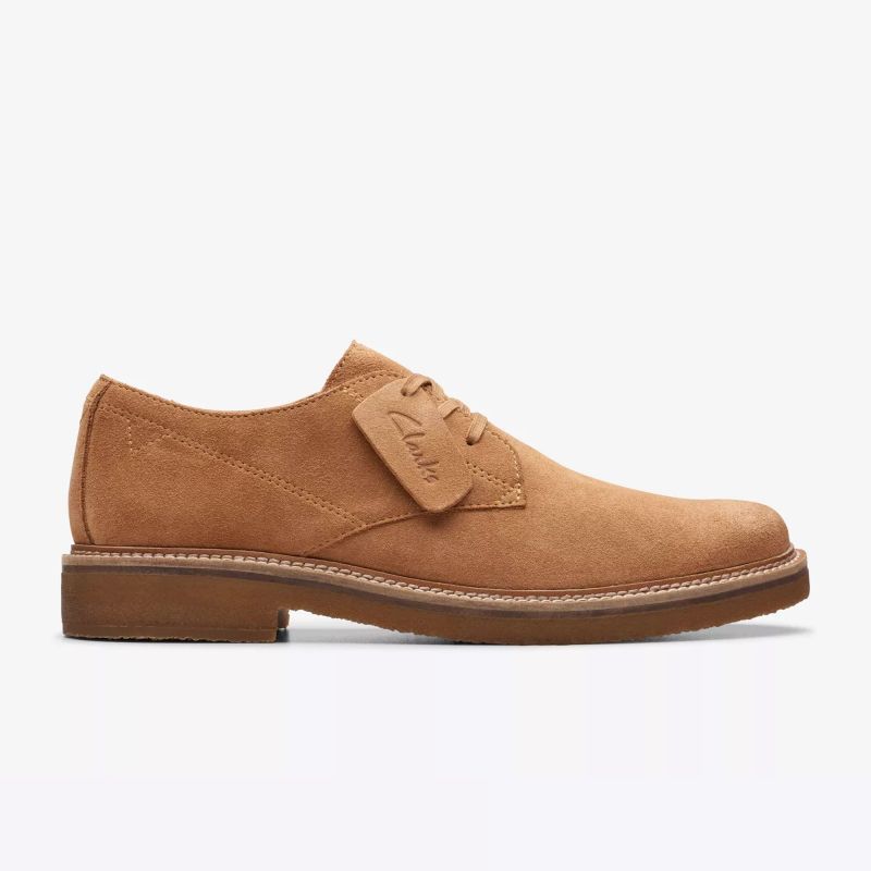 Clarks Men 12 Tan Suede Hybrid Oxford Lightweight Comfort Sneaker Sole Derby Clarks Clarkdale Derby | Light Tan Suede 26176108 at kular  main image 4
