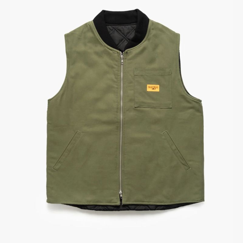 Men Quilted Stand-up Collar Jacket - Brown | Benetton