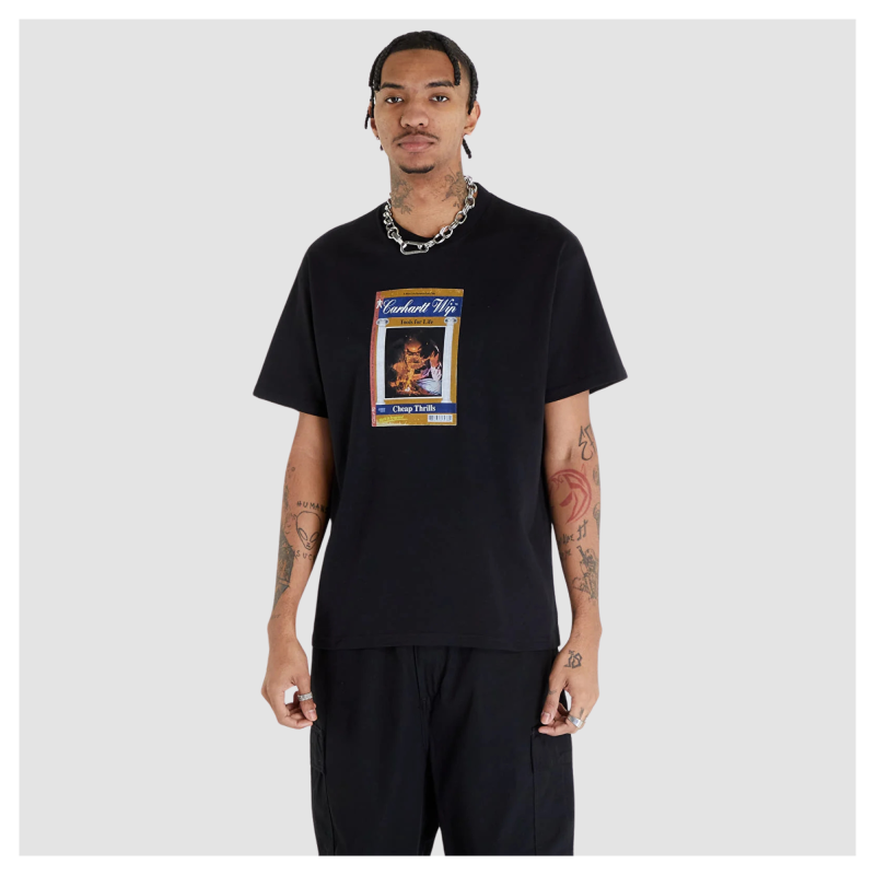Carhartt WIP Men's Cheap Thrills T-Shirt | Black - ﻿I032885