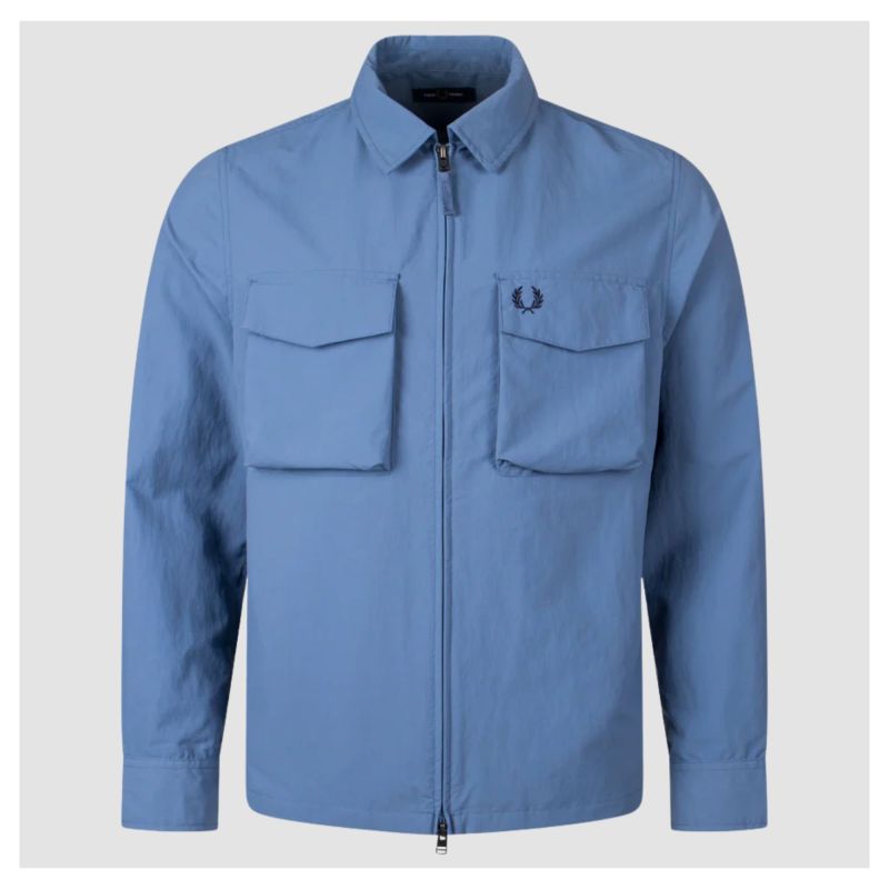 Men's Fred Perry Ripstop Zip-Through Overshirt | Kular Fashion