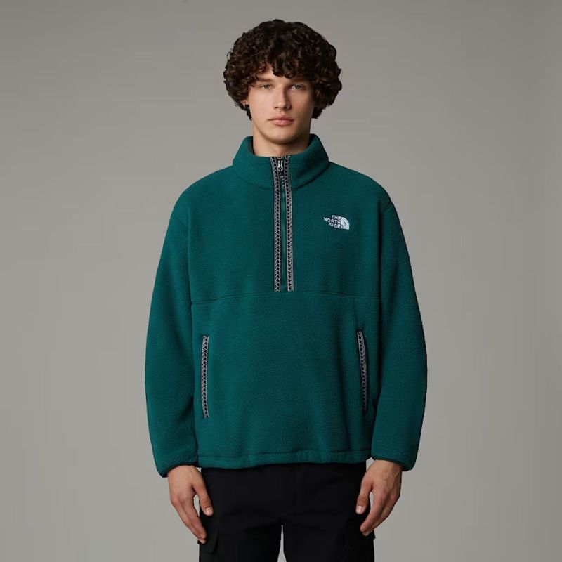 The North Face Plain Fleeski ¼ Zip Pullover Fleece | Deep