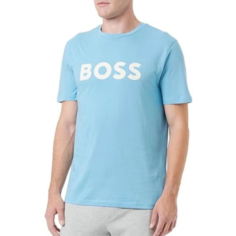 【関税&送料込】Boss T-Shirt Thinking 1 BOSS Shirt 'Thinking 1' in Dark Blue | ABOUT YOU