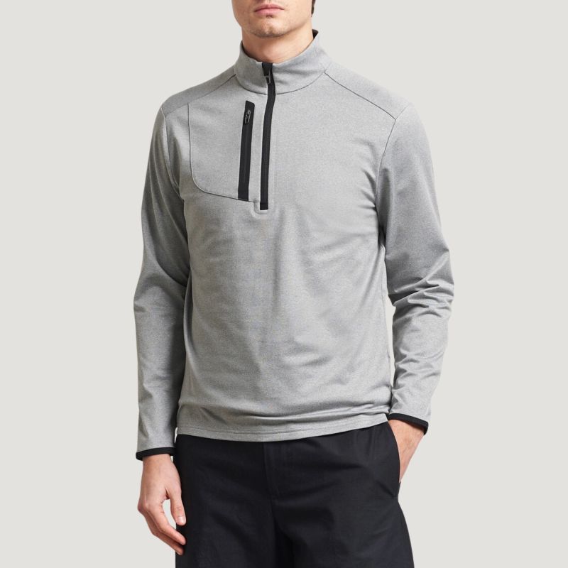 RLX by Ralph Lauren Stretch Jersey Pullover| Andover Heather