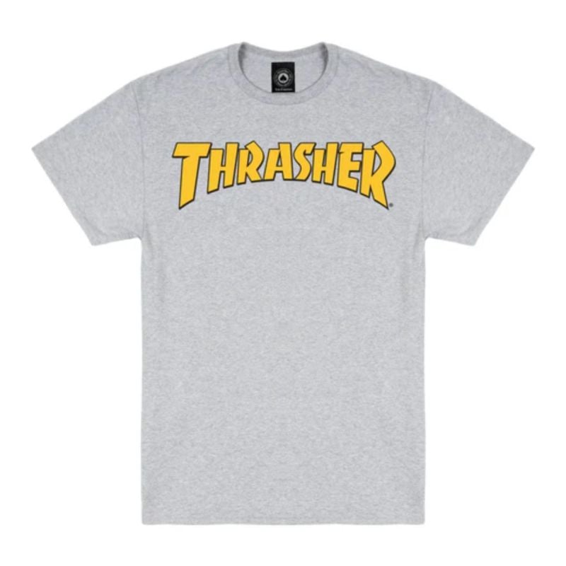 激レア THRASHER ファイヤーハートロゴ Tシャツ Mアッシュグレー THRASHER/バックロゴフレイムハート TEE【限定展開】｜Daytona