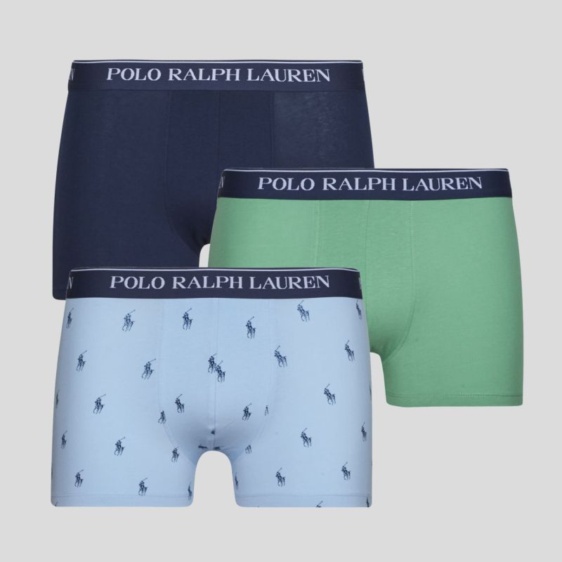 Polo Ralph Lauren 3-Pack Stretch Cotton Trunks | Green