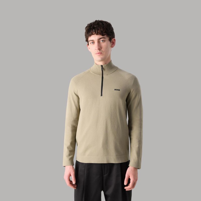 トップス k Boss K Seamless Tech ¼ Zip Sweatshirt | Khaki - 50528783-334