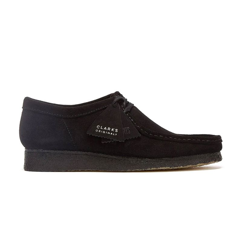 clarks wallabee blacke suede 2615551