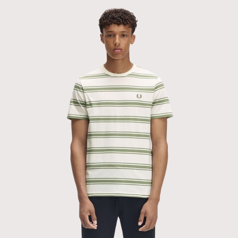 ◇FRED PERRY◇ Sport Sorona Slub T-Shirt Ecru AFPM2417794560 Fred Perry - Slub T-Shirt (Ecru) | HHV