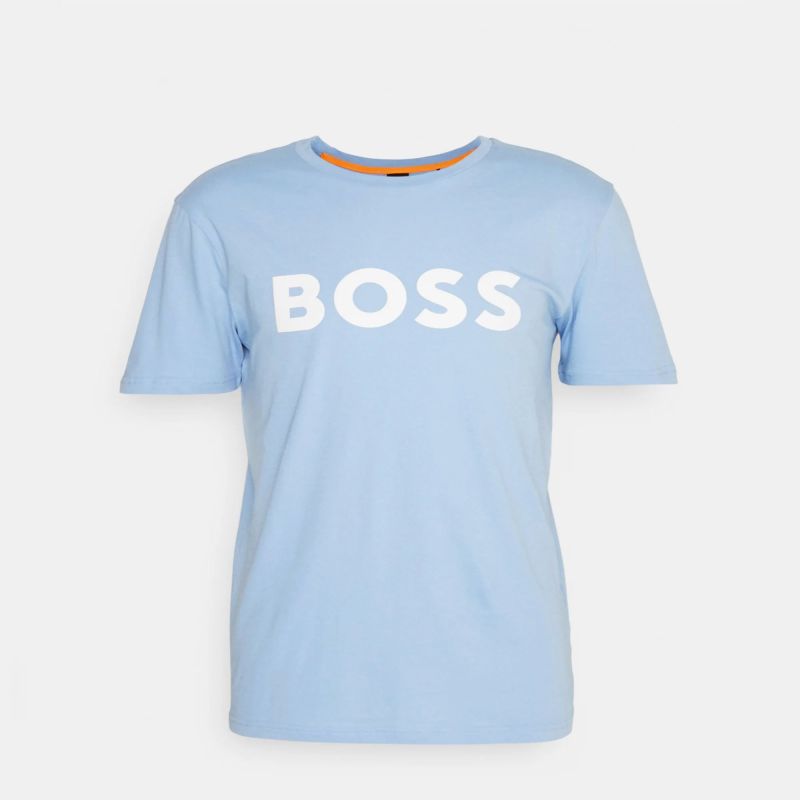 Boss Thinking 1 Crew Neck T-Shirt in sky blue 50481923-460