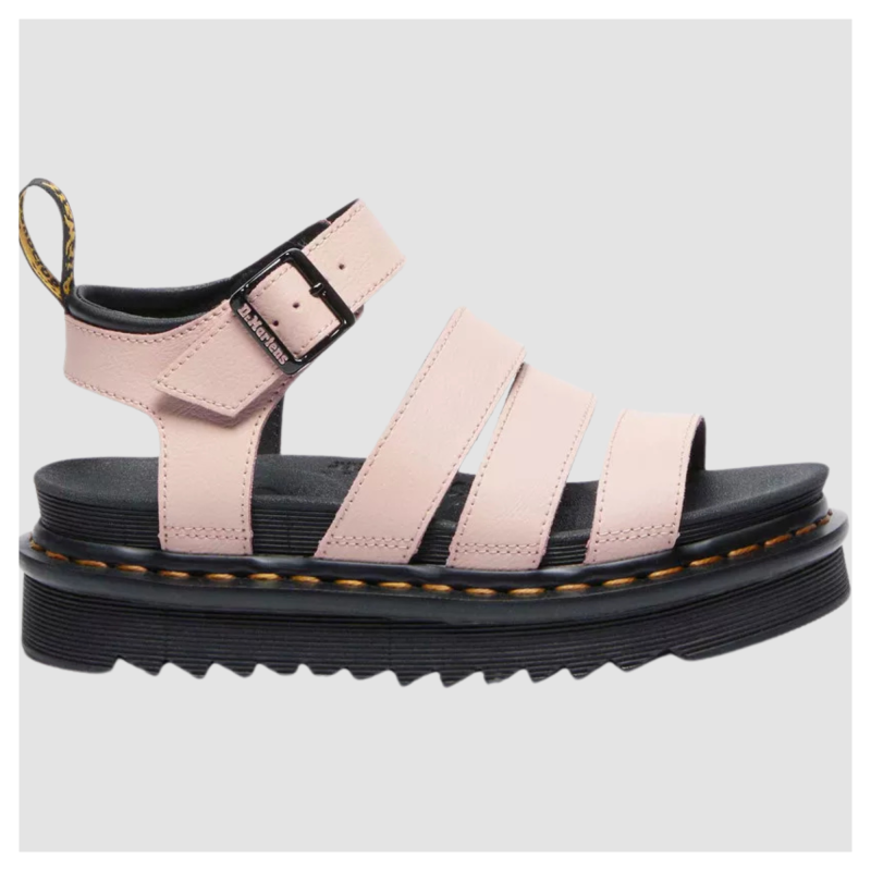 Martens Blaire Athena Leather Strap Sandals Powder Pink